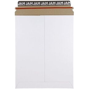 LUXPaper Paperboard Mailers | Pull Strip Opener | Peel & Press | 9 3/4"x 12 1/4" | White | 26pt. Fiberboard | 50 Qty