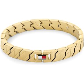 Tommy Hilfiger Men's Jewelry - Link Bracelet with Fold -Over Clasp - Classic ، edia extory - Home form