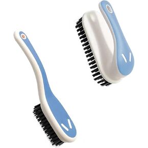 2 Pack Laundry Scrub Brush Cleaning Tool, Stain Remover Brush, Soft Bristle Scrub Cleaning Brush for Clothes, Carpet, Bathroom, Kitchen, Shoes and More (Blue)