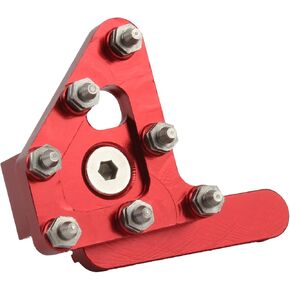 Motorcycle CNC Rear Brake Pedal Lever Step Tip Compatible with Enduro Motocross CRF CR RM RMZ WR YZ YZF EXC SX XC Red