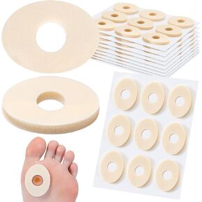 Nuanchu 90 Pcs Corn Cushions Callus Pads Corn Removers for Feet Soft Foam Cushions Relief Pain Prevents Calluses Corns Blisters Mosquito Bites on Feet from Pressure and Friction
