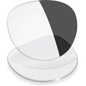 Mryok UV400 Replacement Lenses Compatible with Ray-Ban Meta Headliner RW4009 50mm - Eclipse Grey Photochromic