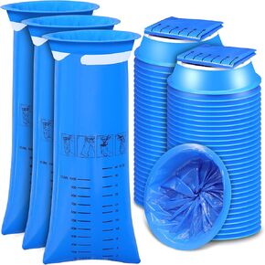Vomit Bags Disposable, 60 Pack Emesis Bags for Car Kids & Adult, Barf Bags Disposable for Travel Motion Sickness- Leak Resistant, Medical Grade, Throw Up Bags