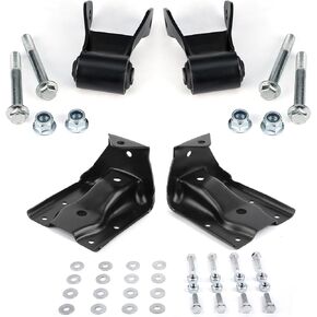 WEILEITE Rear Leaf Spring Hanger Shackle Bracket Kit Compatible with Chevy Silverado GMC Sierra 1500 1999-2014 Tahoe Suburban Avalanche Yukon Cadillac Escalade 2007-2009 Replaces 12474021 722-032