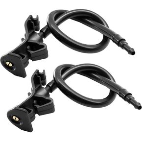 2PCS BB5Z17603A AR3Z17603A قابلة للتعديل ، فوهات خرطوم غسالة الزجاج الأمامي مناسبة لفورد Explorer 2011-2015 لأداة اعتراض الشرطة 2013-2015 لـ Mustang 2010-2014 ، طقوس رذاذ مياه المسحة الأمامية