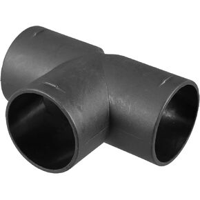 X AUTOHAUX 50mm T Piece Duct Air Ducting Connector Straight Air Heater Duct Joiner Connector Pipe Black