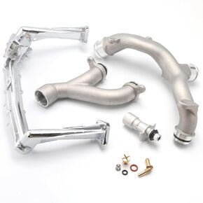 LR075991 LR087558 LR122710 C2Z28258 AJ813917 Engine Cooling System Coolant Water Pipe Fits for Jaguar XF XE XJ F-Pace F-Type/for Land Rover Range Rover Sport LR4 Discovery 3.0L V6