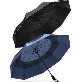Repel The Original Portable Travel Umbrella Bundle - Rain and Windproof, Strong Compact Umbrella for Wind and Rain - Ideal For On-the-Go