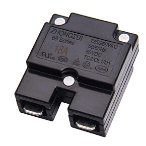weelye 2Pcs 18A 125/250Vac 50Vdc Automatic Reset Relay Thermal Switch Circuit Breaker Current Overload Protector for Children Riding Electric Car Accessories