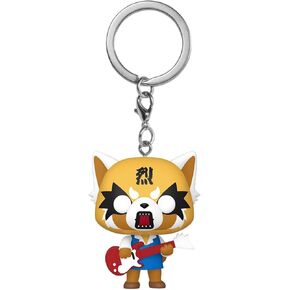 Funko Pop Keychain: Aggretsuko with Guitar Novelty Keyring - Collectable Mini Figure - Stocking Filler - Gift Idea - Official Merchandise - Anime Fans - Backpack Decor