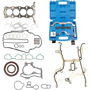 Engine Head Gasket Set and Turbo Engine Timing Tool Kit Compatible with 2011-2015 Chevy Cruze 1.4L HS54898 HS26540PT-1