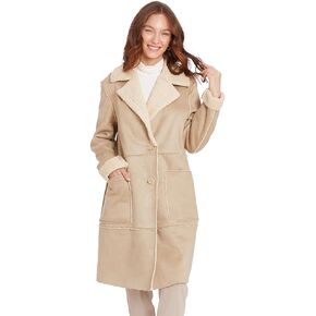 Frye Women's Button Front Long Coat in Saudi Arabia