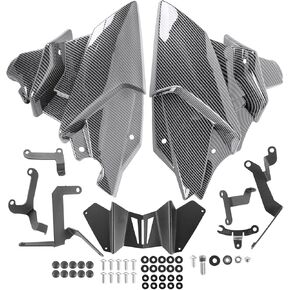 Motorcycle Engine Guard Belly Pan Spoiler Lower Fairing Fits for MT09 MT-09 SP Tracer 9 / GT 2021 2022 2023 2024 ABS Bellypan Body Frame Panel Kit Cowling Protector (Carbon Fiber Look)