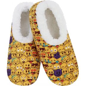 Snoozies Kids Slippers with Sherpa Fleece Lining and Non-Skid Sole, House Slippers for Kids, Girls, and Boys Size 13-5
