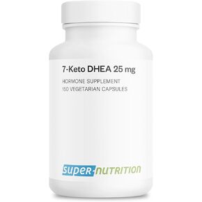 Supersmart - 7-Keto DHEA Supplement 25 mg - Natural DHEA Metabolite | Non-GMO & Gluten Free - 150 Vegetarian Capsules
