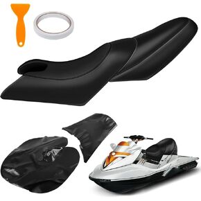 Seat Cover Replacement for SeaDoo 2002-2006 GTX 4-Tec SC LTD SC / 2005-2009 RXT RXT-X 255/2003-2008 Wake 155 215/2002-2003 GTX DI, Custom Fit Leather Watercraft Seat Protection