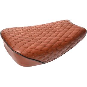 JMCHstore Brown Diamond Stitch Retro Seat Cover for Coleman ct200uex Mini Bike 196cc, Hisun ct200u-ex 200cc Trail Bike Cushion Replacement Parts
