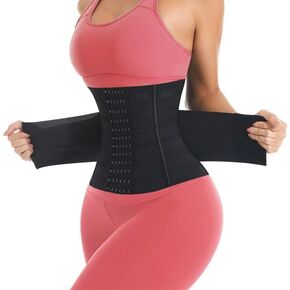 Waist Trainer Shaper for Women Full Body Belly Girdle Shaping Waist Cincher Wrap Belt Tummy Control Shapewear Black