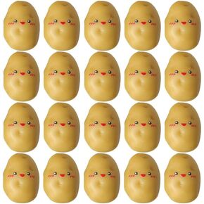 30pcs ألعاب البطاطا الملهمة ، والبطاطا الراتنجات الصغيرة ، التذاكر العاطفية الإيجابية لخريجي 2025 ، الخضار الاصطناعية للحرف