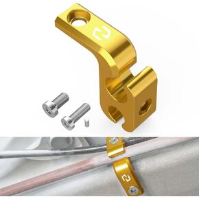 Rear Dual Brake Cable Fixing Clip Compatible with Yamaha Raptor 700 YFM700 2013 2015-2023,Raptor 700 YFM700R 2006 2007 2008 2014,Raptor 700R YFM700R 2009 2011-2013 2015-2023,See Fitments Black