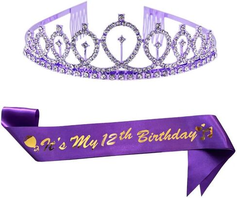 تيجان أعياد الميلاد للنساء ، إنه تاج أعياد عيد ميلاد Sash و Tiara الخامس للنساء تفضل الزخارف in Kuwait