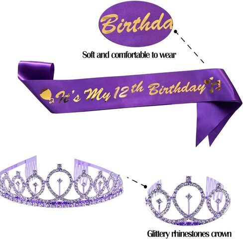 تيجان أعياد الميلاد للنساء ، إنه تاج أعياد عيد ميلاد Sash و Tiara الخامس للنساء تفضل الزخارف in Kuwait