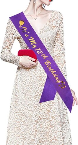 تيجان أعياد الميلاد للنساء ، إنه تاج أعياد عيد ميلاد Sash و Tiara الخامس للنساء تفضل الزخارف in Kuwait