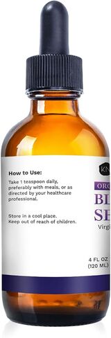 Kate Naturals Black Seed Oil Liquid. Antioxidant Supplement for Immune Support and Digestion (4oz, Organic, Virgin, Cold Pressed, Non-GMO) Pure Blackseed Cumin Oil for Hair and Skin in Saudi Arabia