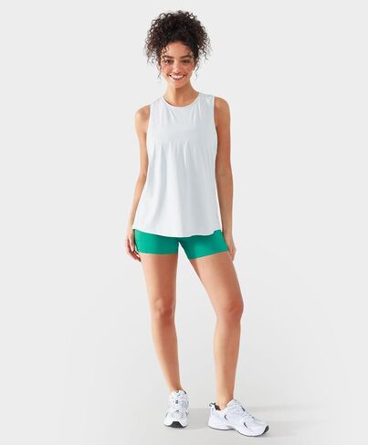 Women's Mesh Racerback Tops Athletic Workout Tank Tops Crew Neck Sleeveless Yoga Running Gym Shirts in Kuwait