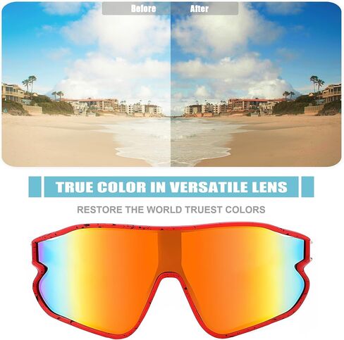 YUNBLL&KO Kids Sunglasses Youth Baseball Sun Glasses TR90 Lightweight Frame UV400 Sports Cycling Sunglasses for Girls Boys in Kuwait