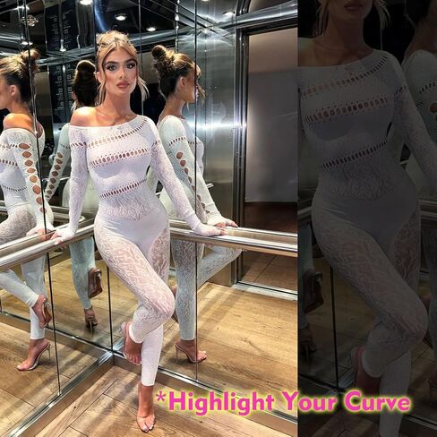 Sexy Club Outfits for Women Rhinestone Jumpsuit Off Shoulder Jumpsuits Long Sleeve Bodycon Romper Clubwear Rave Party in Saudi Arabia