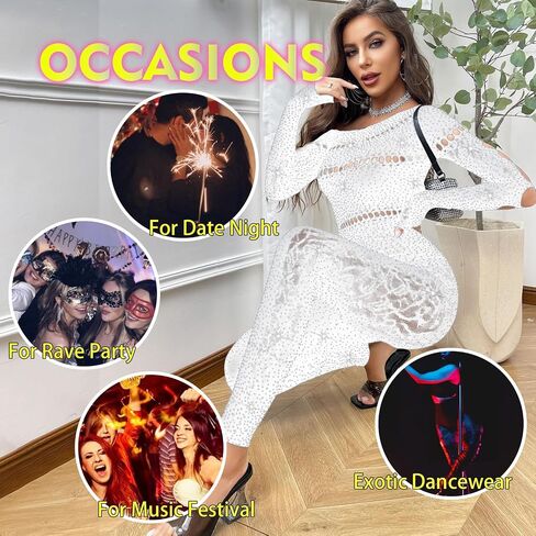 Sexy Club Outfits for Women Rhinestone Jumpsuit Off Shoulder Jumpsuits Long Sleeve Bodycon Romper Clubwear Rave Party in Saudi Arabia