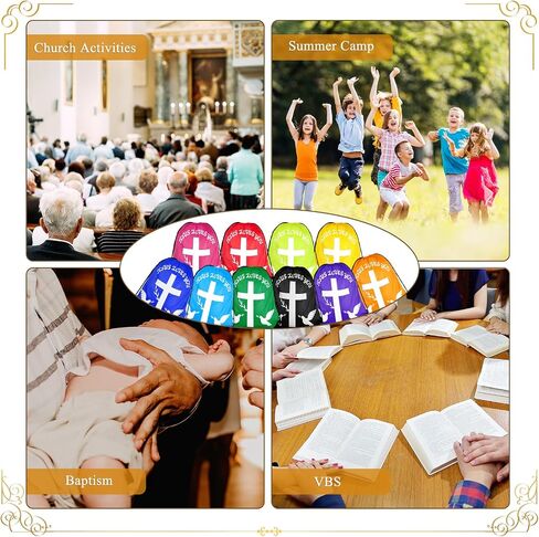 50 Pack Jesus Loves You Drawstring Backpack, 10 Bulk Easter Church Gifts Christian Religious Gift Bag Polyester Backpack, Bible Verse Party Favors for Bible School, Easter Bags in Saudi Arabia