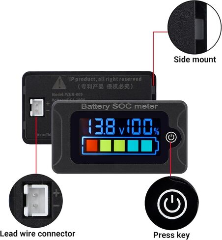 Drok Battern Meter 12V ، Marine RV Prattle Cature Monter in Saudi Arabia