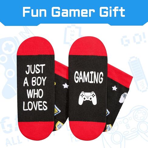 HAPPYPOP Gaming Gifts Teen Boys Men - Baseball Hockey Football Basketball Gifts, Gaming Socks for Adult Kids in Saudi Arabia