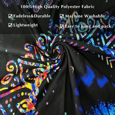 نسيج الفطر Trippy Tapestry لغرفة نوم Blacklight Tapestries Aealthetic Tapestries أسود ملصق خفيف الجدار Trippy Decor in Saudi Arabia