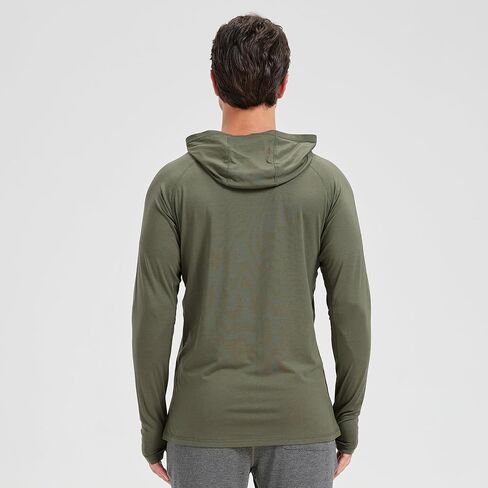 Netdraw Men's Men's Bamboo Viscose Performance Hoodie مع جيب UPF أكثر من 50 عامًا in Saudi Arabia