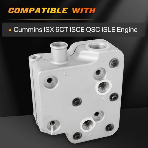 9111539202 Air Brake Compressor Cylinder Head with Gasket and Bolts Compatible with Cummins ISX 6CT ISCE QSC ISLE Replace 4936226 3969124 3936810 3944525 3966333 in Saudi Arabia
