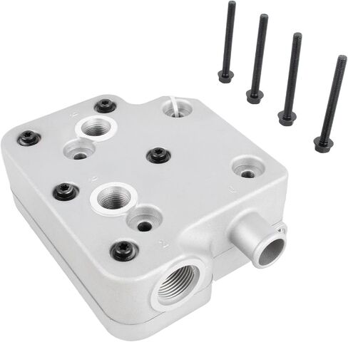 9111539202 Air Brake Compressor Cylinder Head with Gasket and Bolts Compatible with Cummins ISX 6CT ISCE QSC ISLE Replace 4936226 3969124 3936810 3944525 3966333 in Saudi Arabia