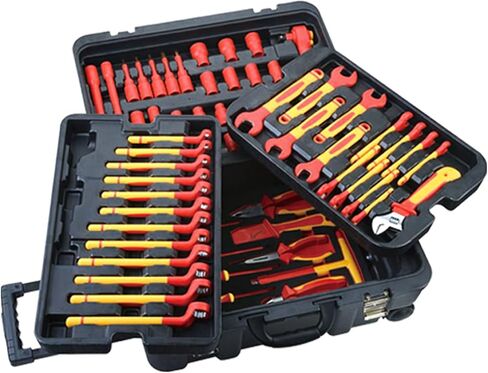 WEDO Insulated Tool Set 8Pcs,Phillips Screwdriver,Slotted Screwdriver,Needle Nose Pliers,Diagonal Cutter Pliers,Voltage Tester,Electrician Pliers Screwdriver Set,VDE 1000V,IEC 60900 in Kuwait