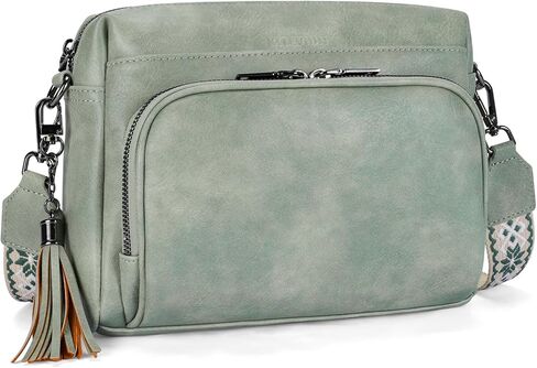 Crossbody Bags for Women Lightweight Vegan Leather Crossbody Shoulder Bag Phone Purse with Adjustable Guitar Strap in Kuwait