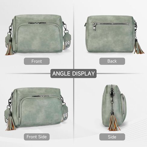 Crossbody Bags for Women Lightweight Vegan Leather Crossbody Shoulder Bag Phone Purse with Adjustable Guitar Strap in Kuwait