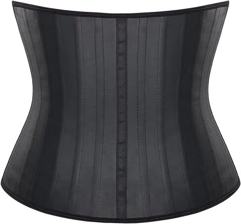 SHYMMUO Women Waist Trainer Corset Top with Adjustable Straps Steel Boned Latex Body Shaper for Tummy Control in Saudi Arabia