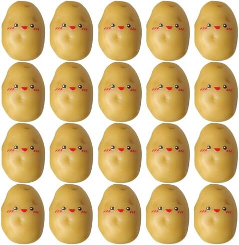 30pcs ألعاب البطاطا الملهمة ، والبطاطا الراتنجات الصغيرة ، التذاكر العاطفية الإيجابية لخريجي 2025 ، الخضار الاصطناعية للحرف in Kuwait