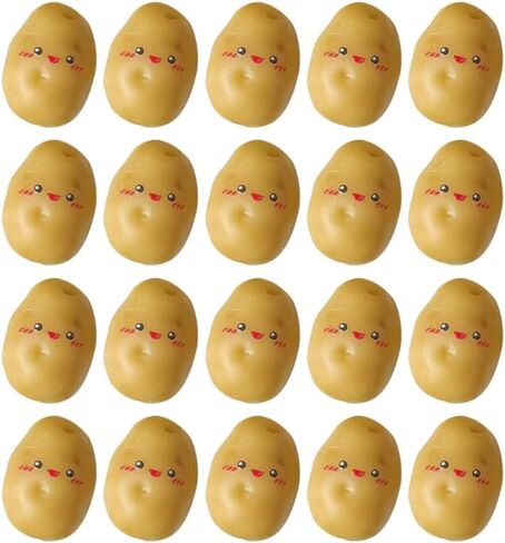 30pcs ألعاب البطاطا الملهمة ، والبطاطا الراتنجات الصغيرة ، التذاكر العاطفية الإيجابية لخريجي 2025 ، الخضار الاصطناعية للحرف in Kuwait