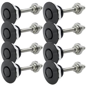 Quick Release Bumper Hood Pins Universal Quick Release Latch License Plate Lock Clip Diameter 1.25 inch Push Button Release Latch for Most Vehicle