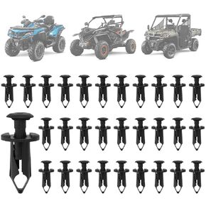 jerbor 30pcs المسامير دفع دبابيس لـ cfmoto uforce zforce cforce atv utv ، مسامير مشابك محاكمة الغطاء البلاستيكي ، 9060-040310
