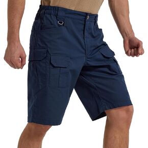 Men's Hiking Cargo Shorts Stretch Tactical Outdoor Work Shorts Water Resistant Lightweight Shorts with Multi Pockets