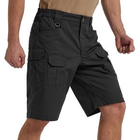Men's Hiking Cargo Shorts Stretch Tactical Outdoor Work Shorts Water Resistant Lightweight Shorts with Multi Pockets in Kuwait