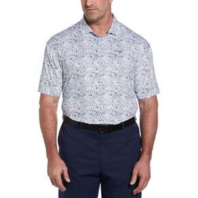 Callaway Men's Short Sleeve All-Over Tropical Cocktail Print